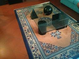 Tavolino cristallo Martinelli Luce Metafora 1979 Lella Massi