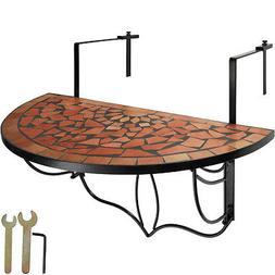 tavolino da balcone mosaico a ribalta terrazza