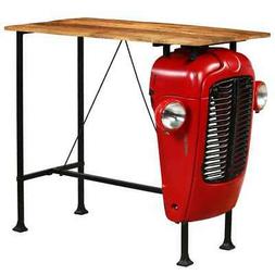 Tavolino da Bar Trattore in Mango Massello 60x120x107cm Ross