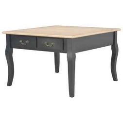 Tavolino da Caff&Atilde;&uml; Nero 80x80x50 cm in Legno 280063