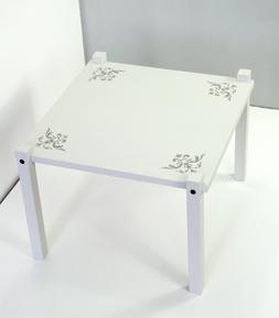 Tavolino da salotto caff&eacute; quadrato moderno grigio chiaro in