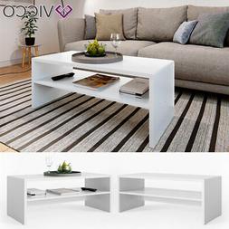 Vicco Tavolino da salotto Gabriel Tavolino scaffale 100 cm B