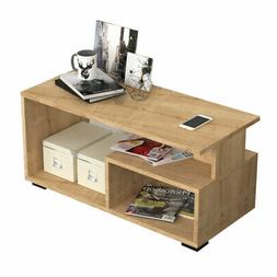 Tavolino da salotto rettangolare porta tv rovere 90x45xh.45 