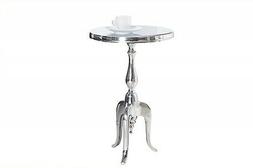 Look Antico Barocco Repro Rotondo Argento 55cm Nuovo