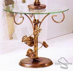 Tavolino da salotto tondo in ferro battuto Foglie Sery Spazi