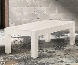 TAVOLINO in Abete Bianco Spazzolato misura 120x60 H. 40 cm.