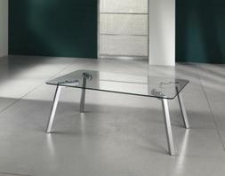 Tavolino in vetro Kirk Q per ingresso soggiorno ufficio o st