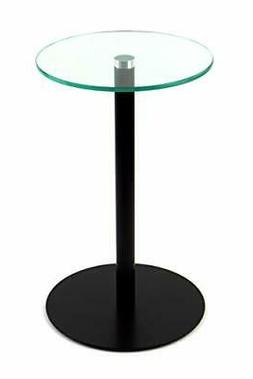 Freeroom24 - Tavolino in vetro rotondo, diametro di 30 cm x 