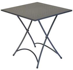 Tavolino Quadrato Pieghevole da Giardino 70x70 cm in Ferro V