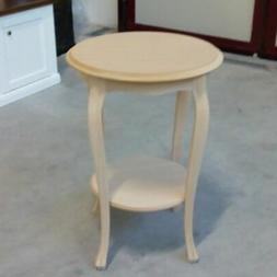 TAVOLINO ROTONDO ALTO SALOTTO IN LEGNO GREZZO DA VERNICIARE