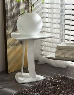 TAVOLINO SALOTTO TRIANGOLARE ALTO PR-EMMA BIANCO TRIANGOLO P