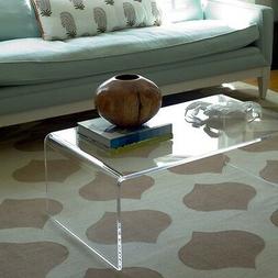 Plexycam Tavolino trasparente in plexiglass da salotto 70x33