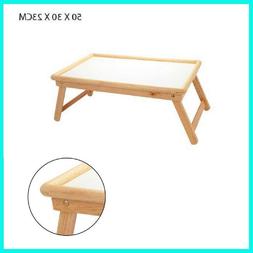 TAVOLINO VASSOIO DA LETTO DIVANO PIEGHEVOLE IN LEGNO PORTA C