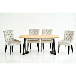 + 6x Chesterfield Sedia Gruppo Rifiniture Imbottitura Lehn L