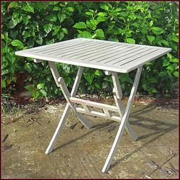 80x80 Da Giardino In Legno Quadrato Acacia Pieghevole Da Est