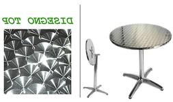 Alluminio Rotondo Top Pieghevole Standard 60/gamba Rinforzat