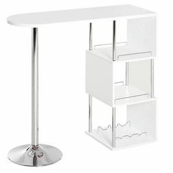 Alto Da Bar E Cucina 3 Mensole E Porta Bottiglie Acciaio E M