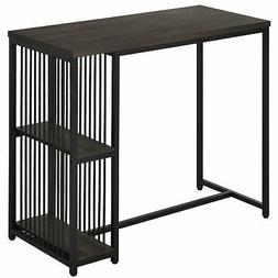 Alto Da Bar E Cucina, Struttura In Acciaio Con 2 Mensole