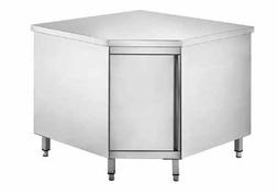 Armadiato Inox Ad Angolo Anta Battente Cm 90x90x60x85h Cucin