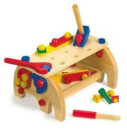 Banco Da Lavoro Con Attrezzi In Legno Giocattolo Per Bambini