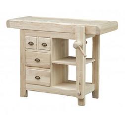 tavolo banco da lavoro in legno massello