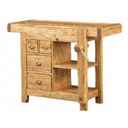 Banco Da Lavoro In Legno Massello Da Salone Cucina Soggiorno