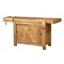 Banco Da Lavoro In Legno Massello Da Salone Cucina Soggiorno