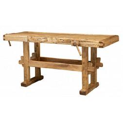 Banco Da Lavoro In Legno Massello Da Salone Cucina Soggiorno