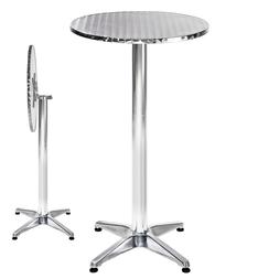 Bar Bistrot Rotondo Alluminio Da Pub Giardino Tavoli 2 Altez