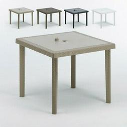 Bar Giardino Poly Rattan Quadrato 90x90 Grand Soleil Boheme