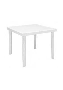 Bar Quadrato 90x90 Polimerico Ecologico Per Esterno Bianco -