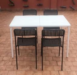 Bianco  E Sedie Nere Da Giardino Ottime Condizioni