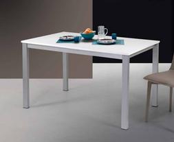 Bianco Alluminio Dimensioni Cm 130 X 80 + 1 Allungo Cm 60 La