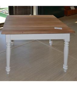 Bianco Provenzale Shabby Chic 100x100 Quadrato Legno Massell