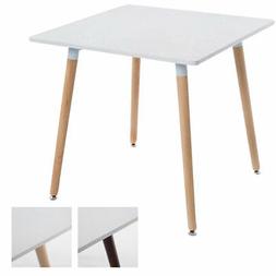 Bianco Quadrato Bente Legno Tavolo Pranzo Scandinavo Piedini
