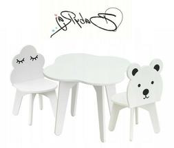 Con 2 Sedie Fantasia Per Bambini Cameretta Bimbo Tavolino Gi