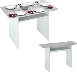 Con Console 120x35/70xh75 Cm Bianco / Cemento 0l4587a Fores 