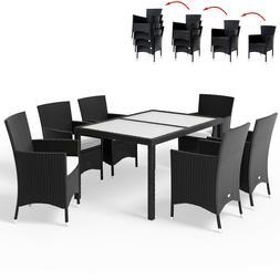 Con Sedie Da Giardino Salotto Da Esterno In Polirattan 6+1 A