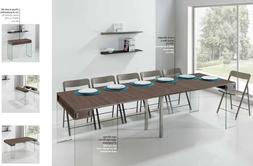 Consolle All. 90 X 45 Fino A 270 Gambe Cristallo In Varie Fi