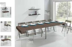 Consolle All. 90 X 45 Fino A 225 Gambe Cristallo In Varie Fi