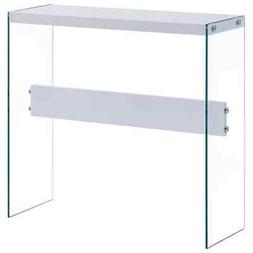 Consolle Bianco 82x29x75,5 Cm In Mdf Elegante Tavolino Salot
