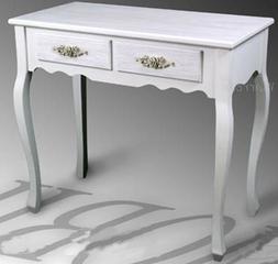 Consolle Scrivania 75*80*40 Scrittoio Shabby Chic Bianco Mak