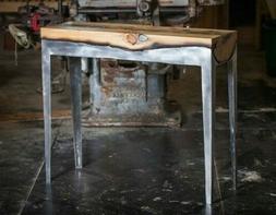 Consolle Vintage In Ferro  E Legno Massello In Tronco  Misur