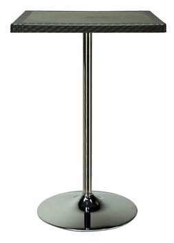 Da Bar Alto Quadrato Calaf Con Base Cromata Rotonda Grandsol