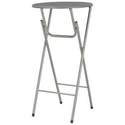 Da Bar Antracite Mdf Acciaio Rotondo Pieghevole Tavolino Cuc
