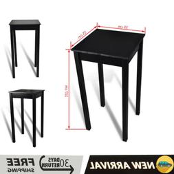 Da Bar In Mdf E Legno Pino Nero Tavolino Alto Tavola Casa Cu