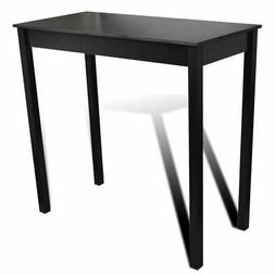 Da Bar Mdf Nero Artigianale Pranzo Tavolino Alto Angolo Cuci