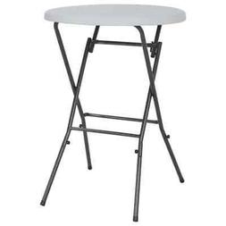 Da Bar Pieghevole In Hdpe 80x110cm Bianco Tavolino Tavola Bi