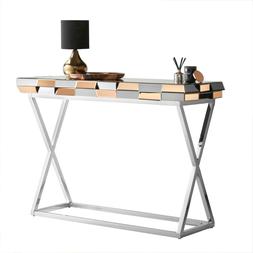 Da Console A Specchio Oro Rosa Design Del Vetro 3d Gambe Cro