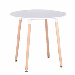 Da Cucina Moderno Tavolo Da Pranzo Rotondo Bianco Con 4 Gamb